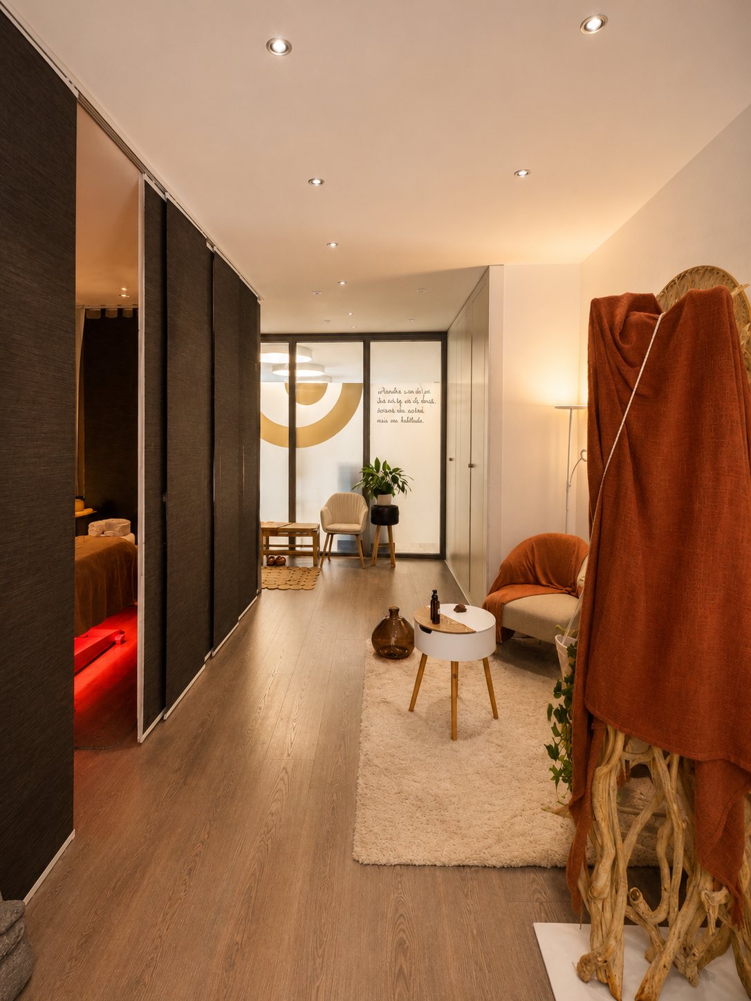 Ambiance intérieure du cabinet de massage Calâme